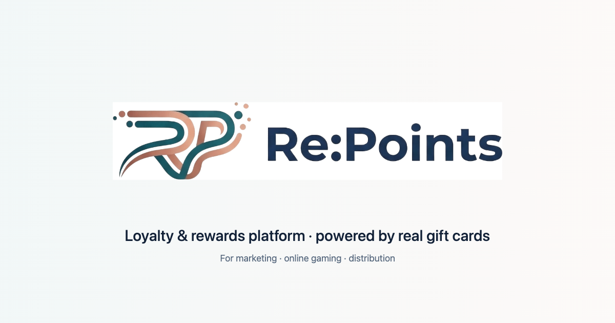 Revpoint Rewards Re:Points — Rewards Platform for Marketing, Retention & Distribution